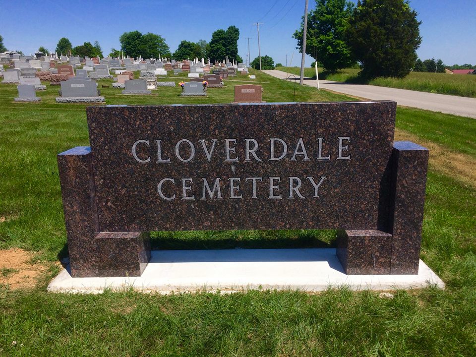 Cloverdale Cemetery Sign